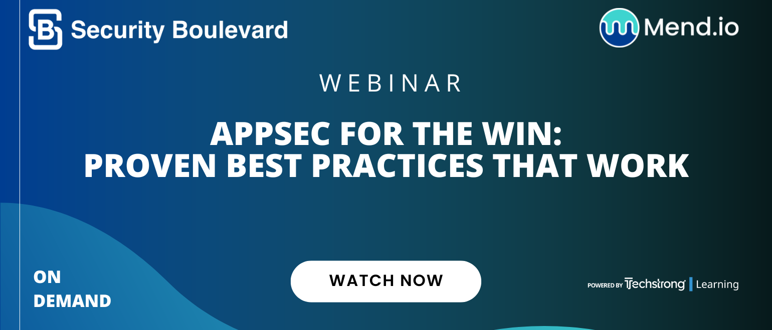 AppSec for the Win: Proven Best Practices that Work