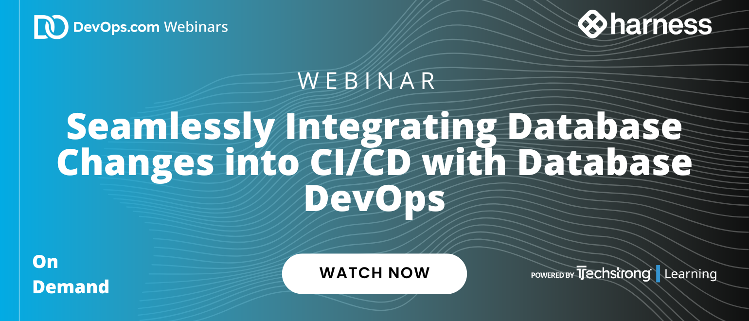Seamlessly Integrating Database Changes into CI/CD with Database DevOps Seamlessly Integrating Database Changes into CI/CD with Database DevOps