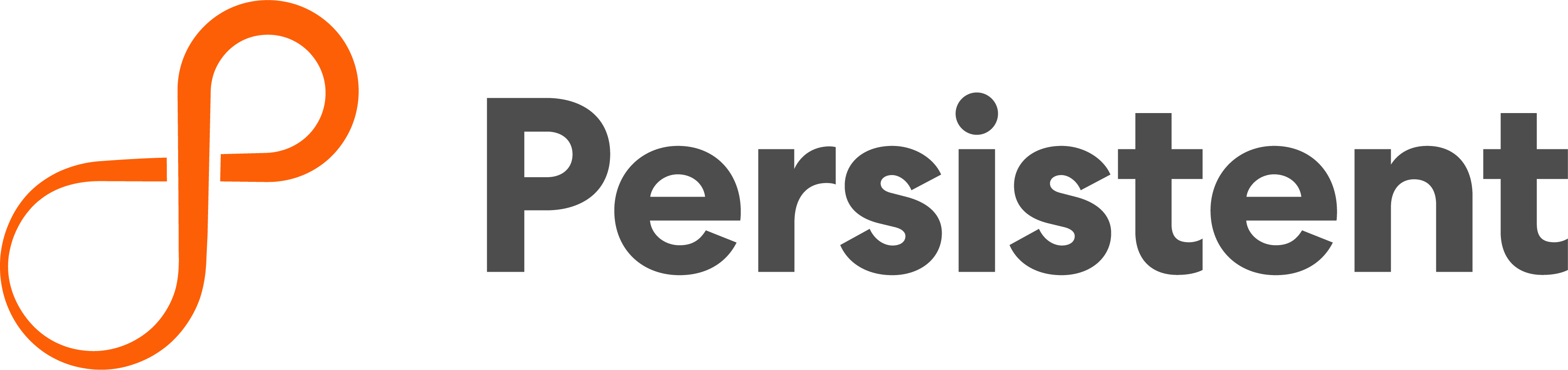 Persistent logo horizontal grey